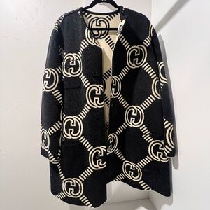 Gucci Interlocking G Reversible Wool Cardigan